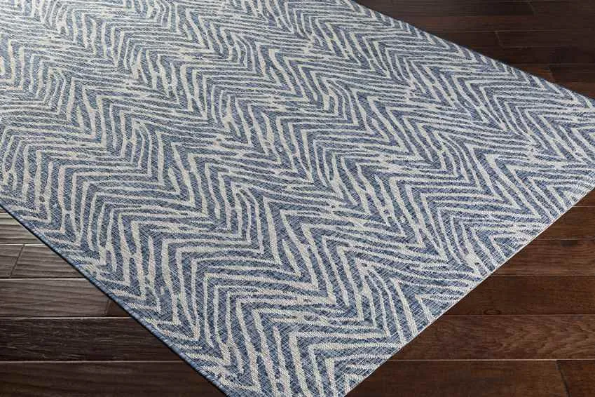 Keels Outdoor Blue Area Rug Carpet for Living Room Bedroom or Kitchen