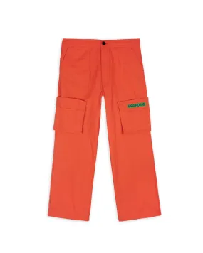 Knife Pleat Run Pant - Red