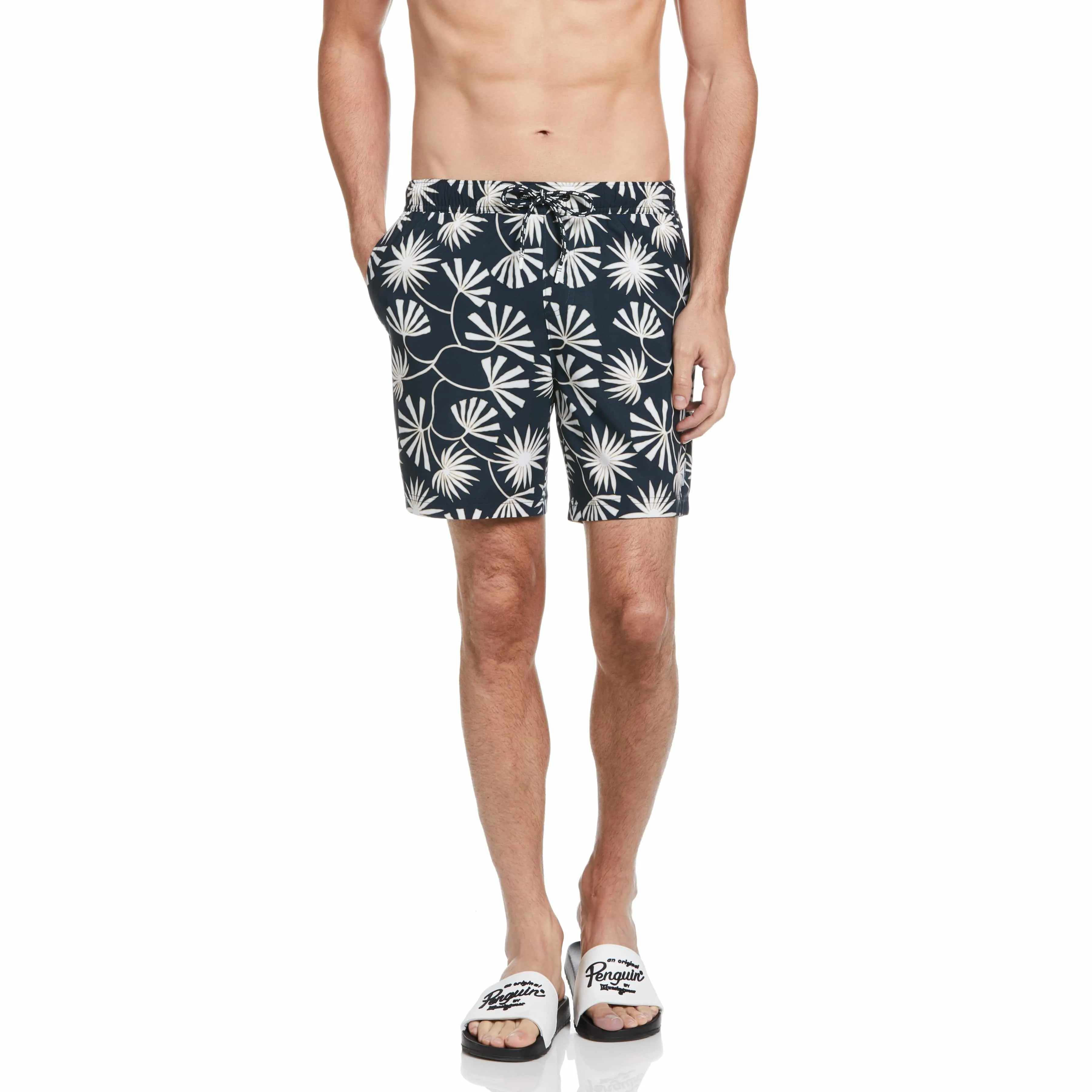 Leaf Print Swim Short