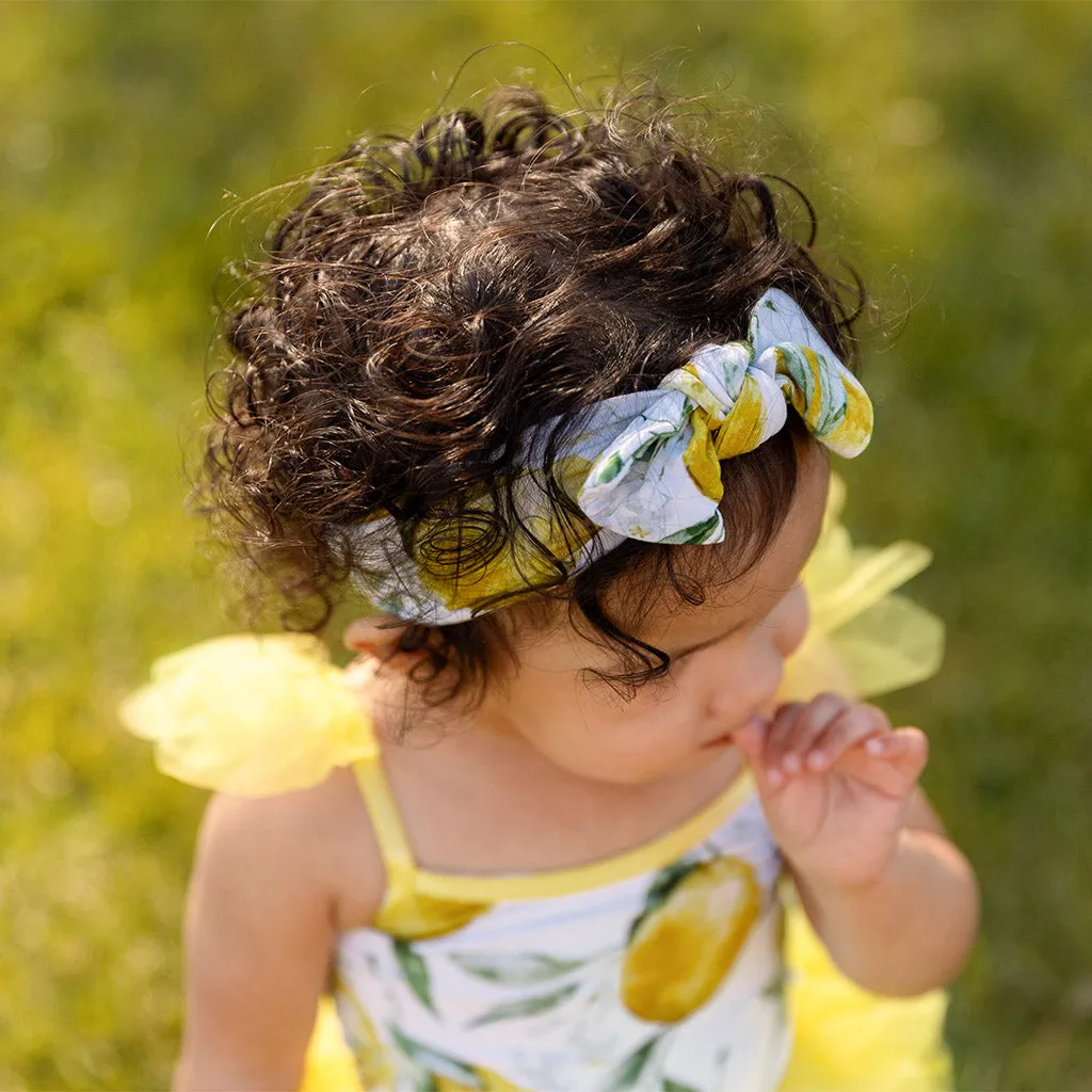 Limoncello Tulle Smocked Bodysuit Dress