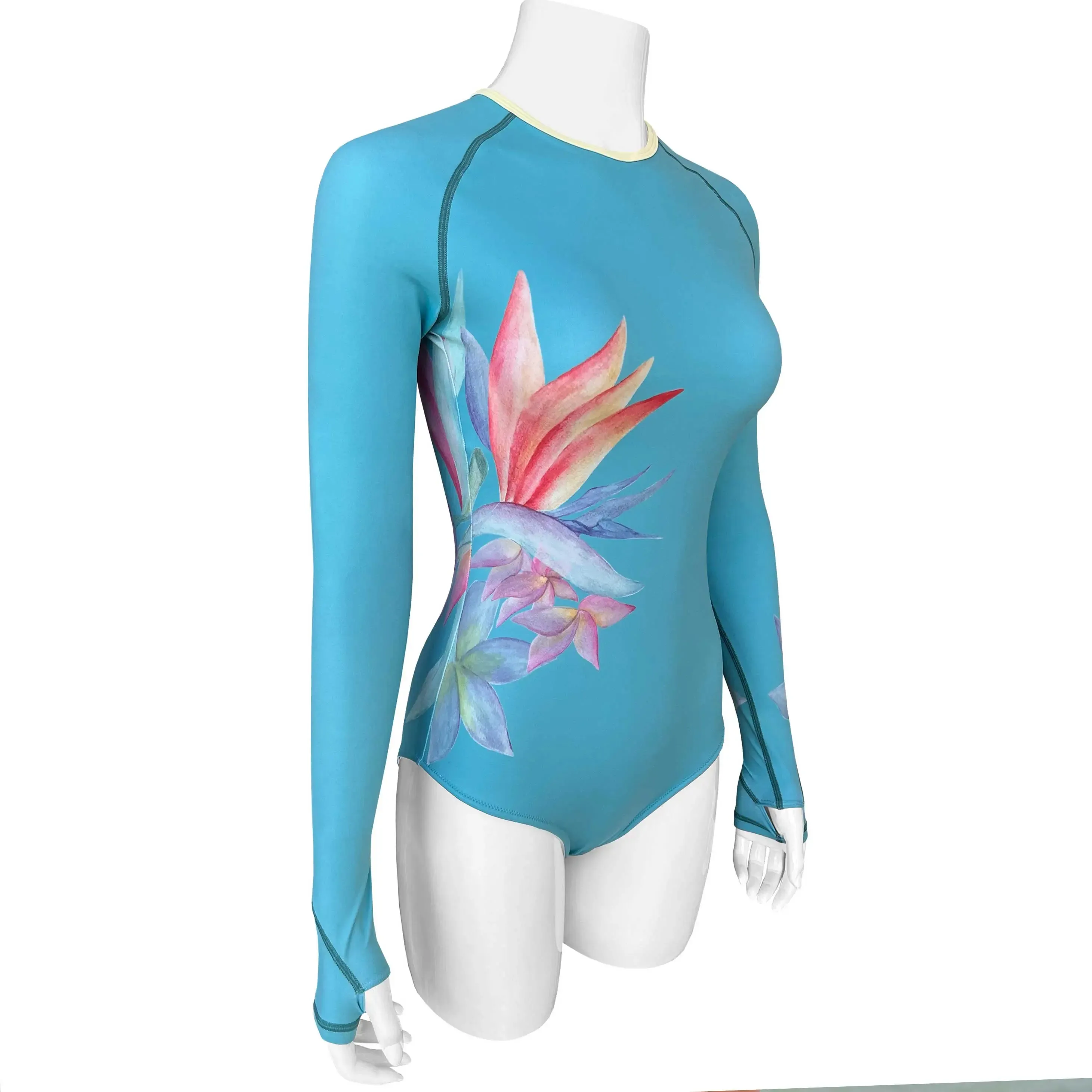 Long Sleeve Swimsuit for Women UPF 50  | Art - Lotus