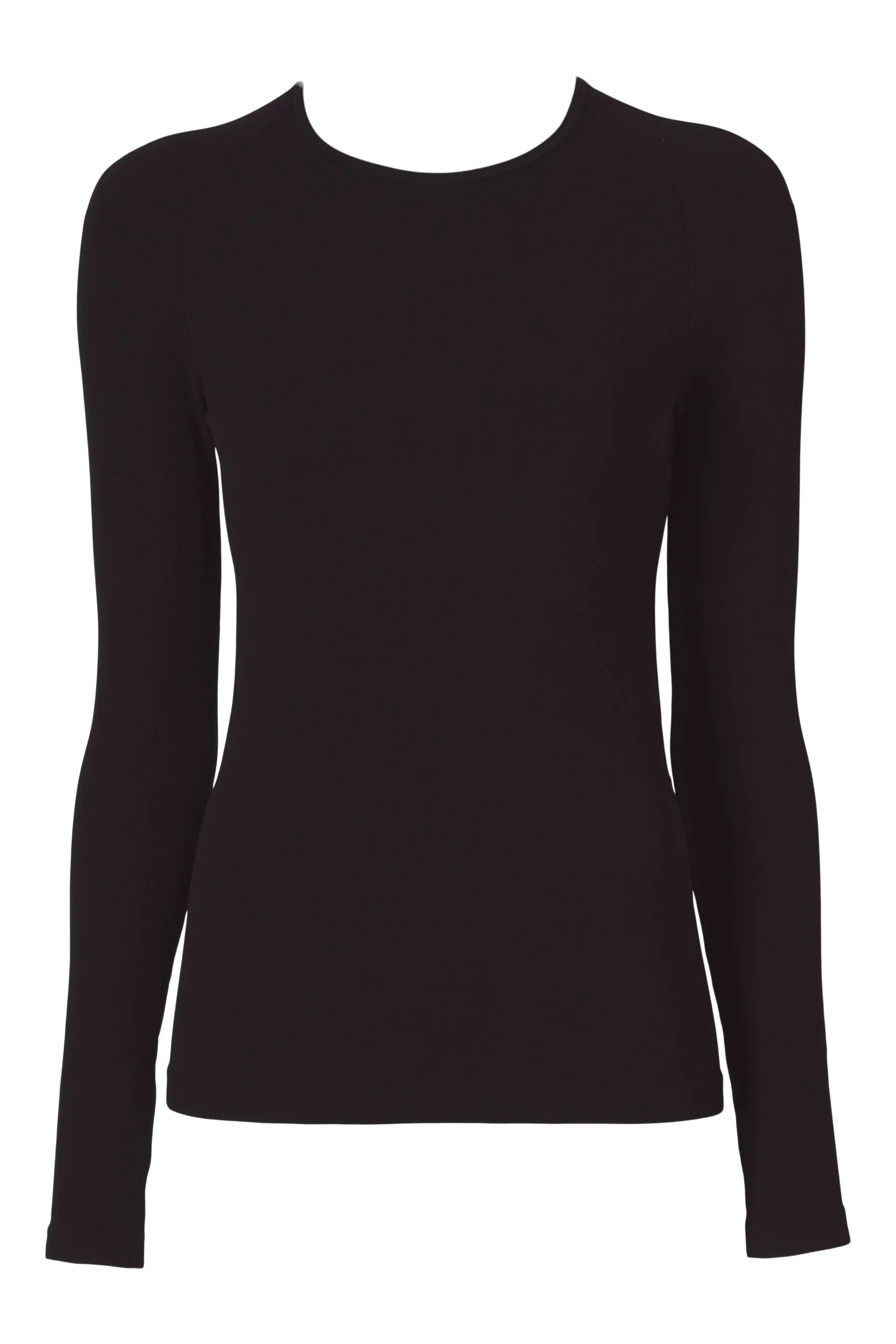 Loren Seamless Long Sleeve Tee - Black