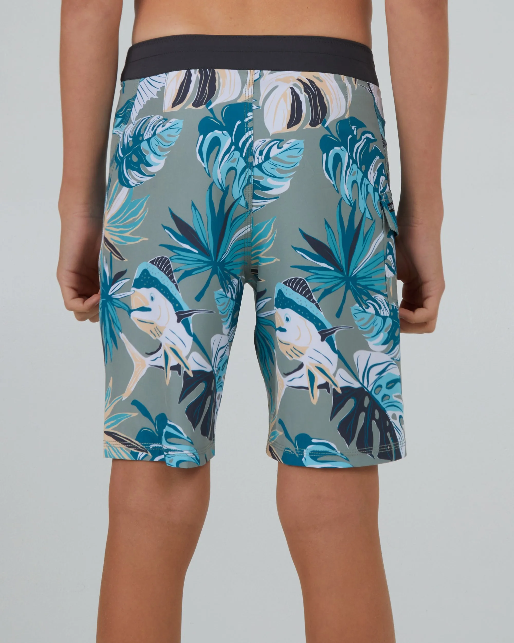 Lowtide Boys Dusty Sage Boardshort