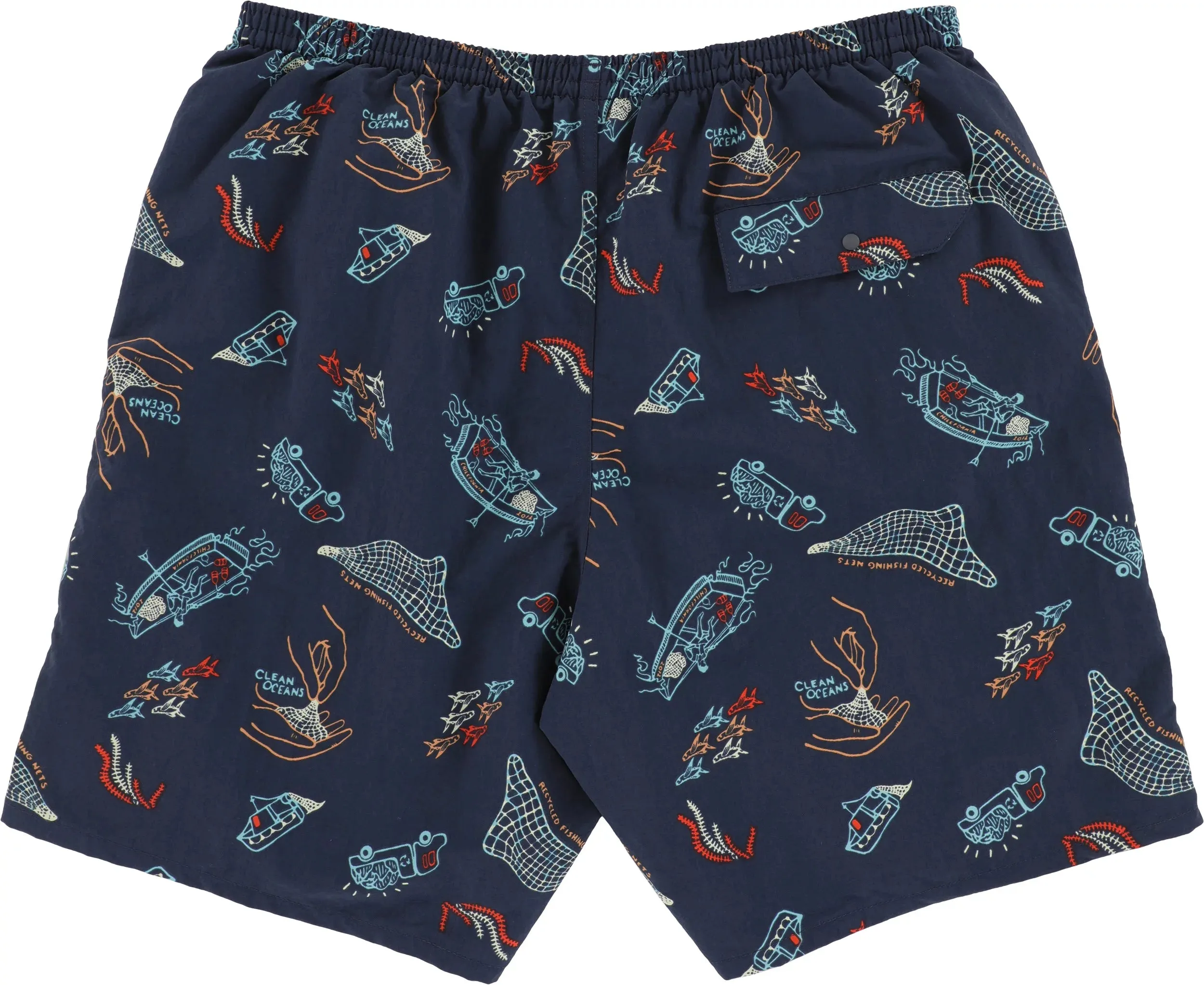 Men's Baggies Longs Shorts - 7 inches - Current Blue