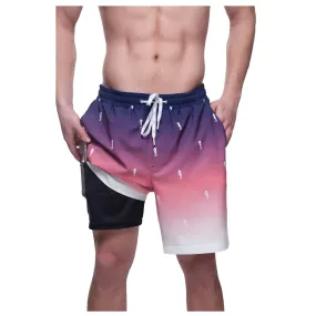 Men's Compression Liner Swim Trunks Quick Dry Bathing Suit