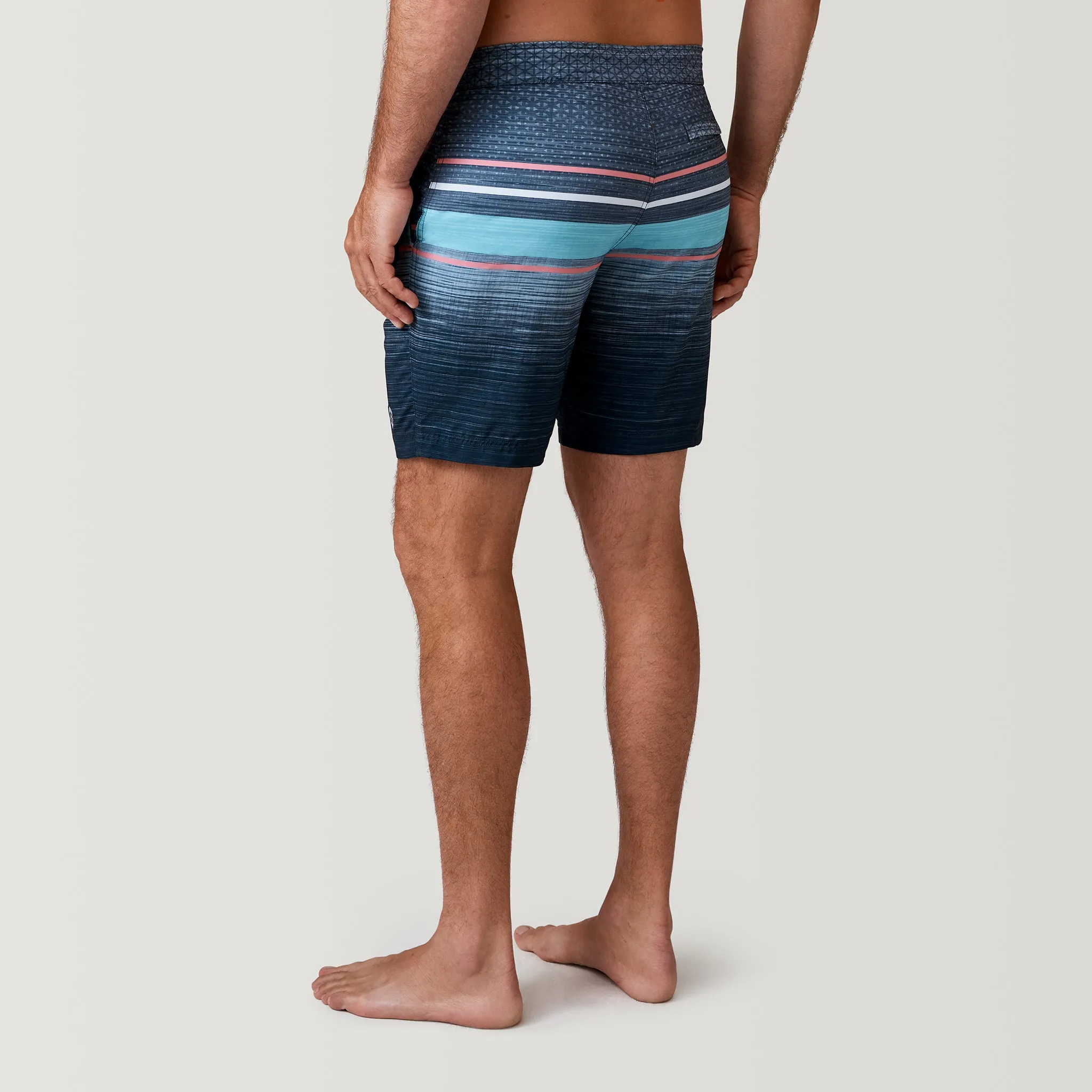 Men's Diamond Plate Stripe Surf Swim Short