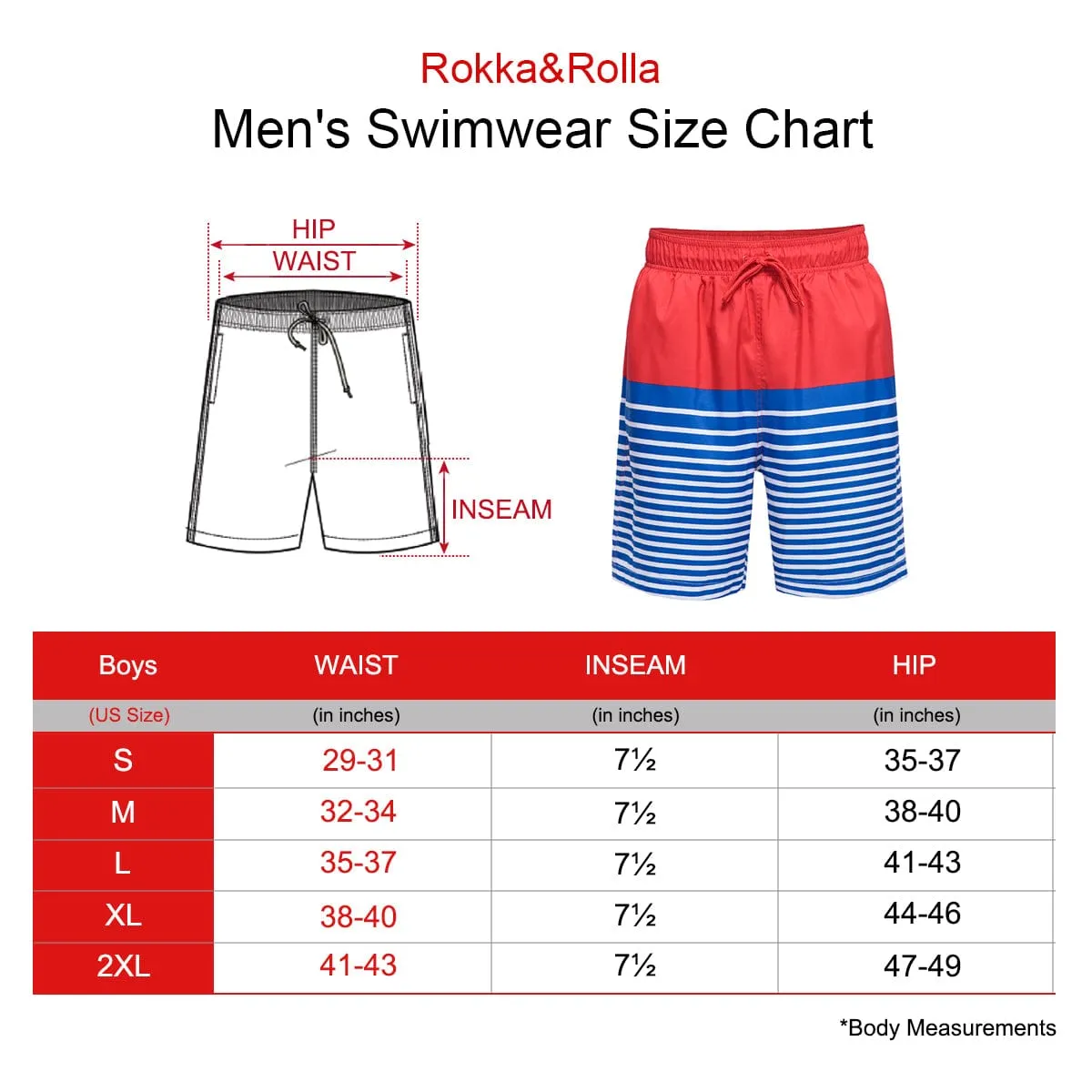 Men's Quick Dry Mesh Lined Swim Trunks