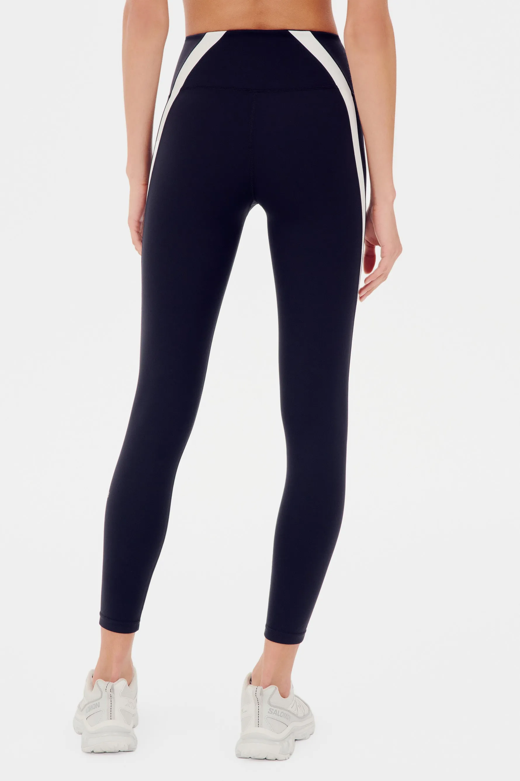 Miles High Waist Rigor 7/8 Legging - Black/white