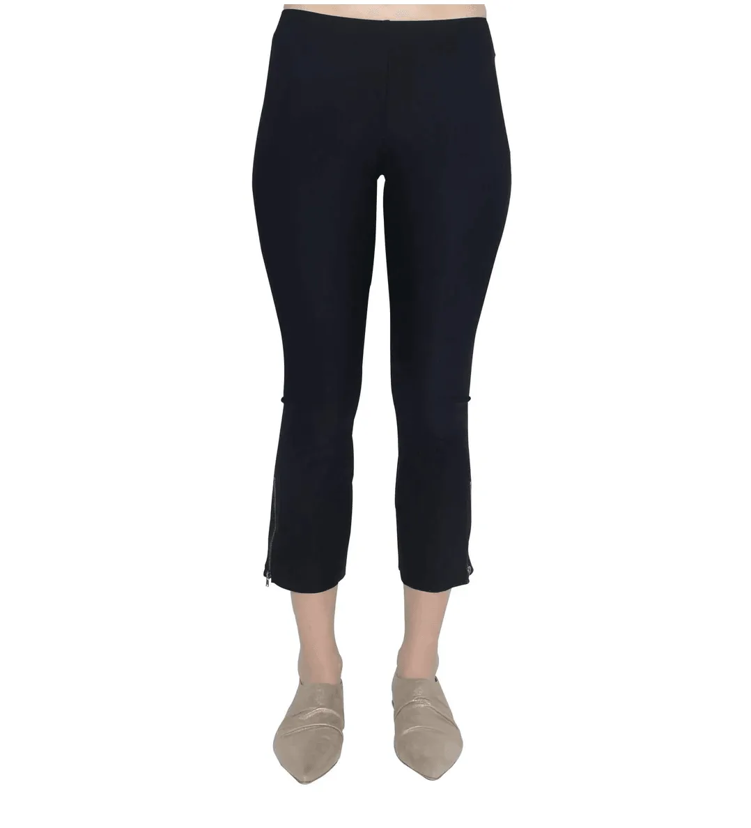 Mitra Tech Stretch Cropped Side Zip Legging by Elaine Kim