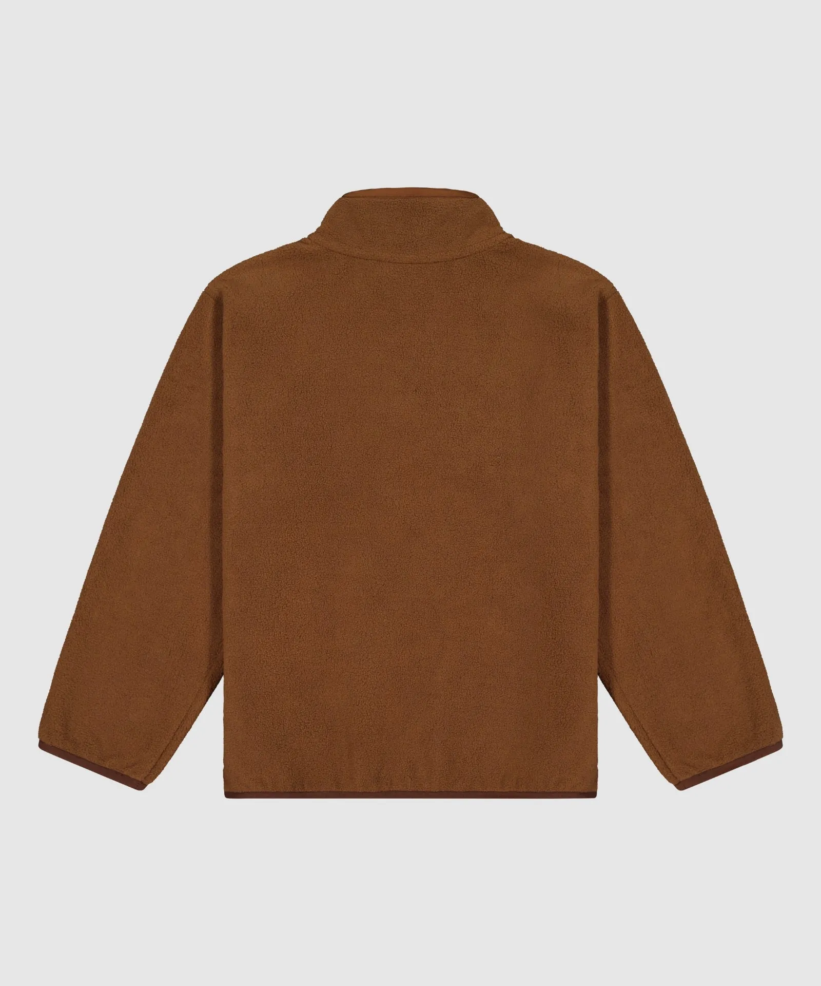 Monty Quarter-Dome High-Quality Fleece in Carob Color