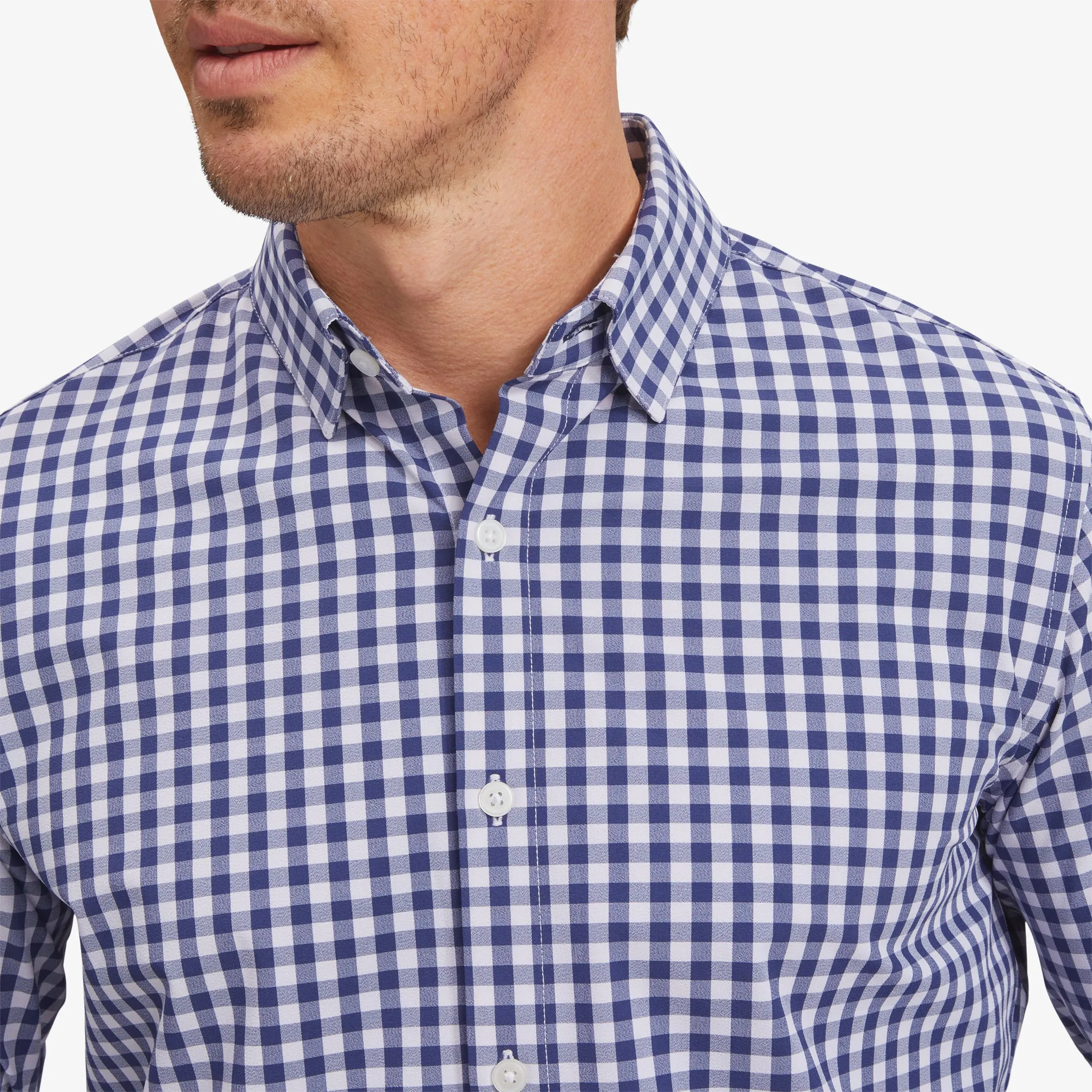 Navy White Gingham