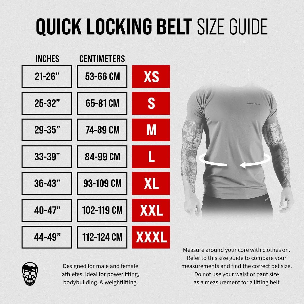 Quick Locking Weightlifting Belt | Premium Back Support - Gray