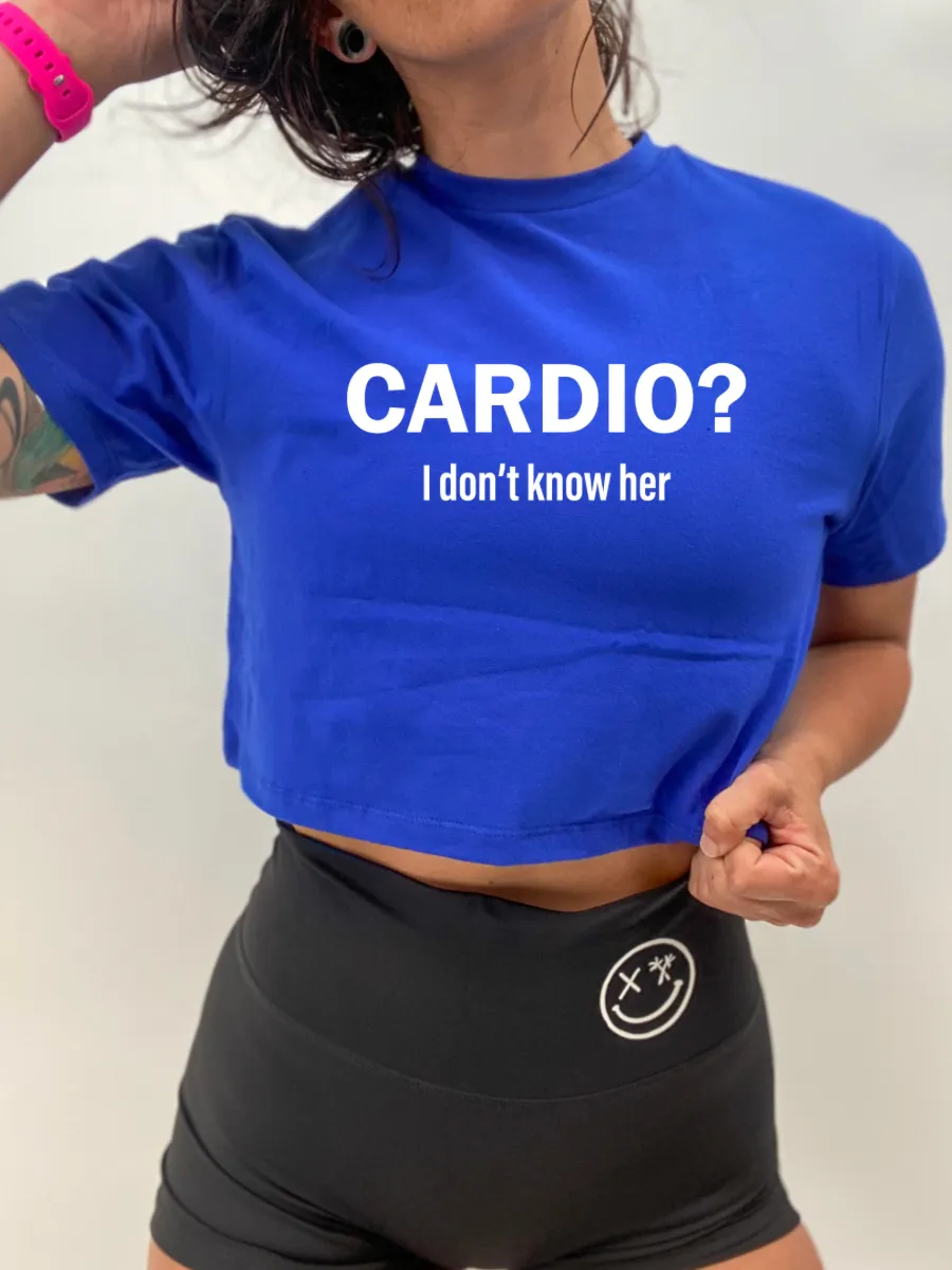 Salty Savage Ladies "CARDIO" Performance Crop Tee