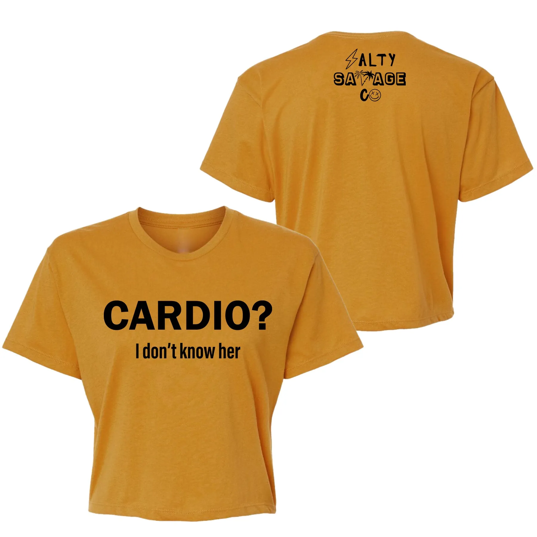 Salty Savage Ladies "CARDIO" Performance Crop Tee