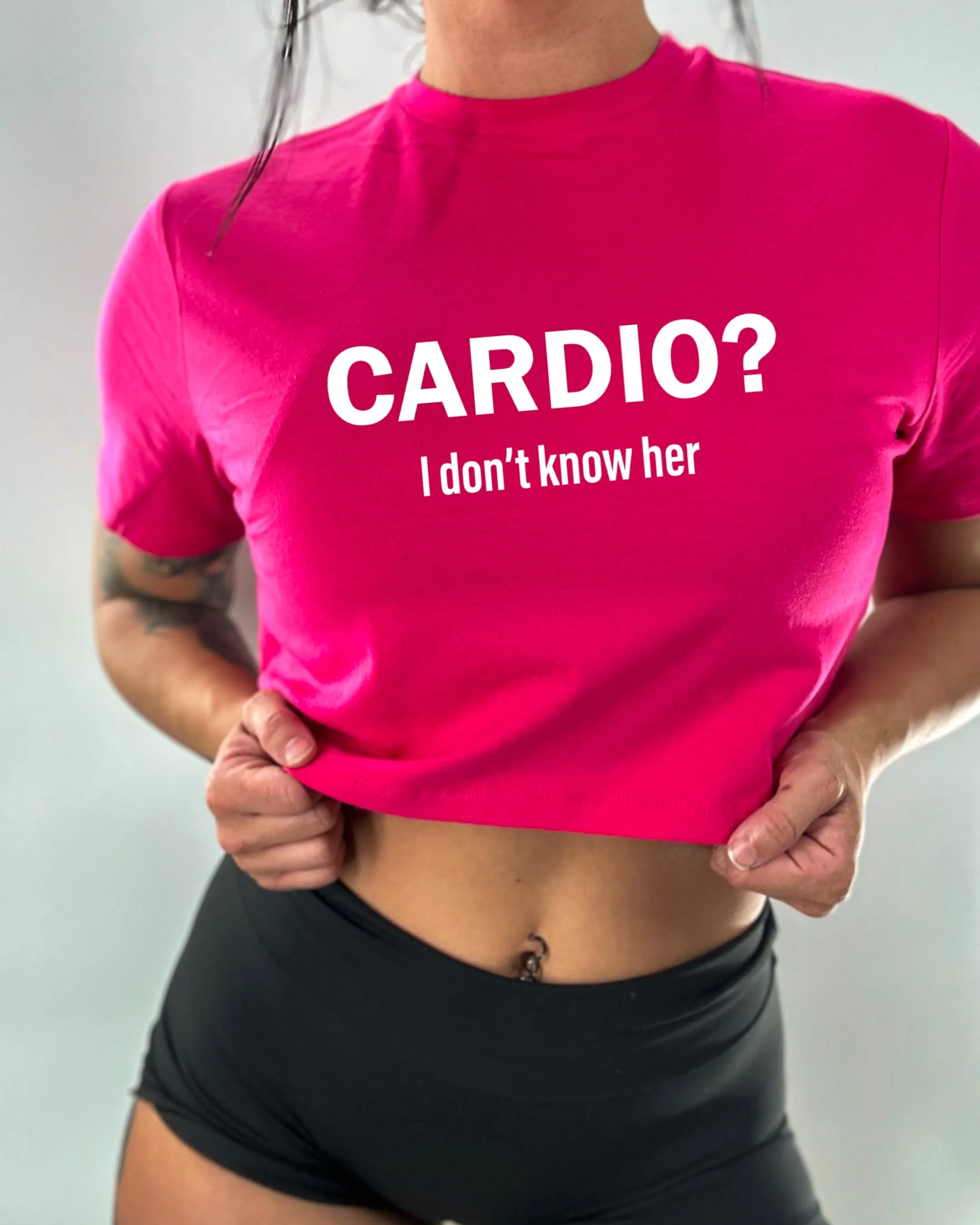 Salty Savage Ladies "CARDIO" Performance Crop Tee