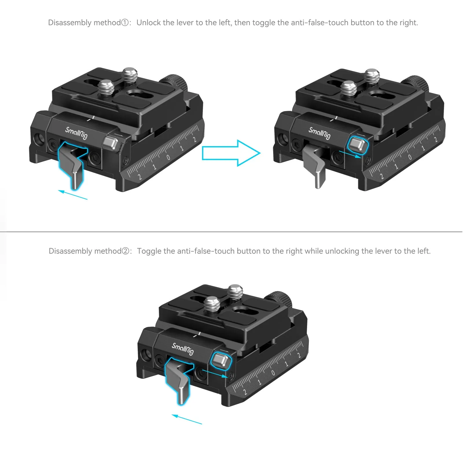 SmallRig Arca-Swiss / Manfrotto Compatible Mount Plate Kit 4234