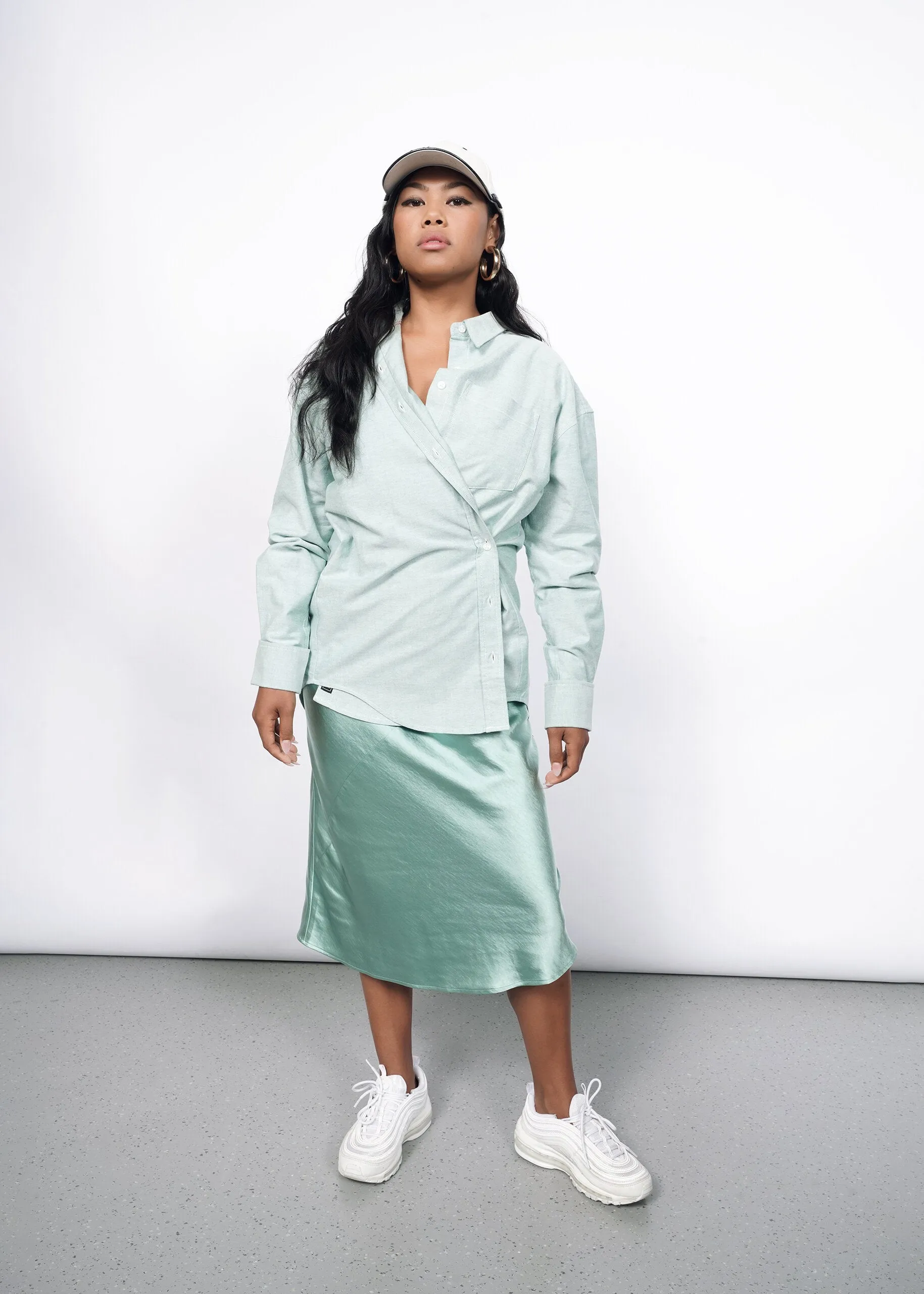 The Essential Long Sleeve Oversized Wrap Button Up