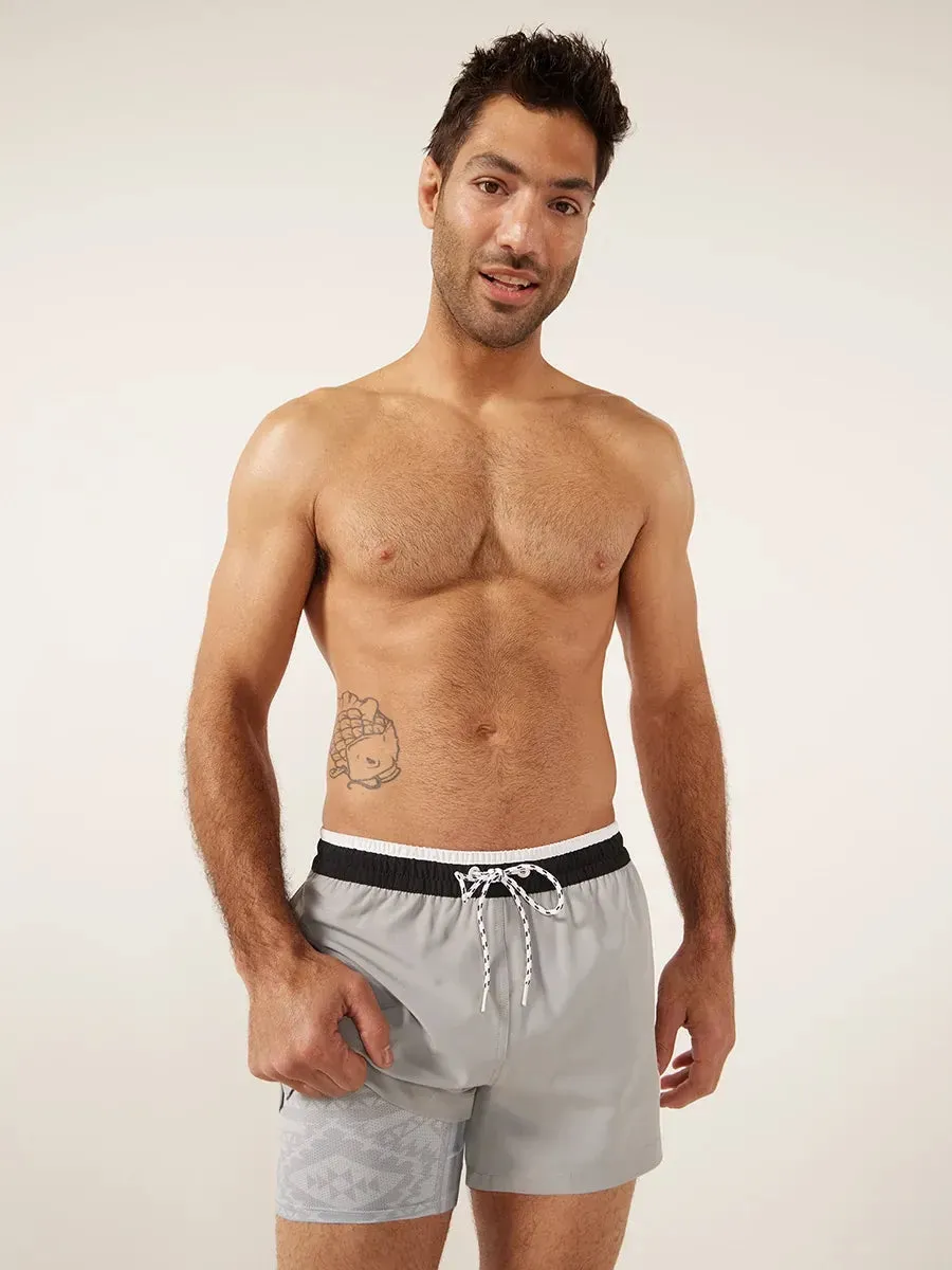 The Grey Days 4" (Lined Classic Swim Trunk)