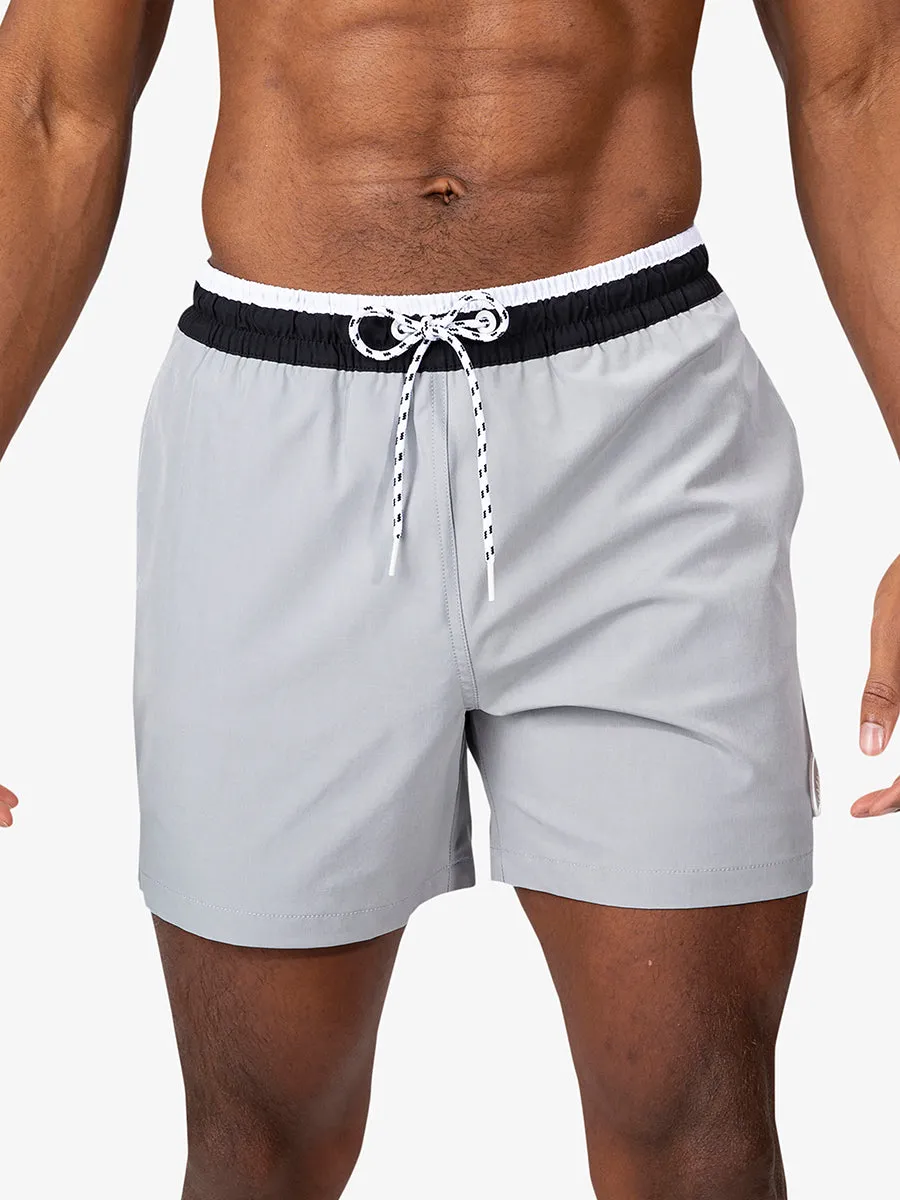 The Grey Days 5.5" (Lined Classic Swim Trunk)