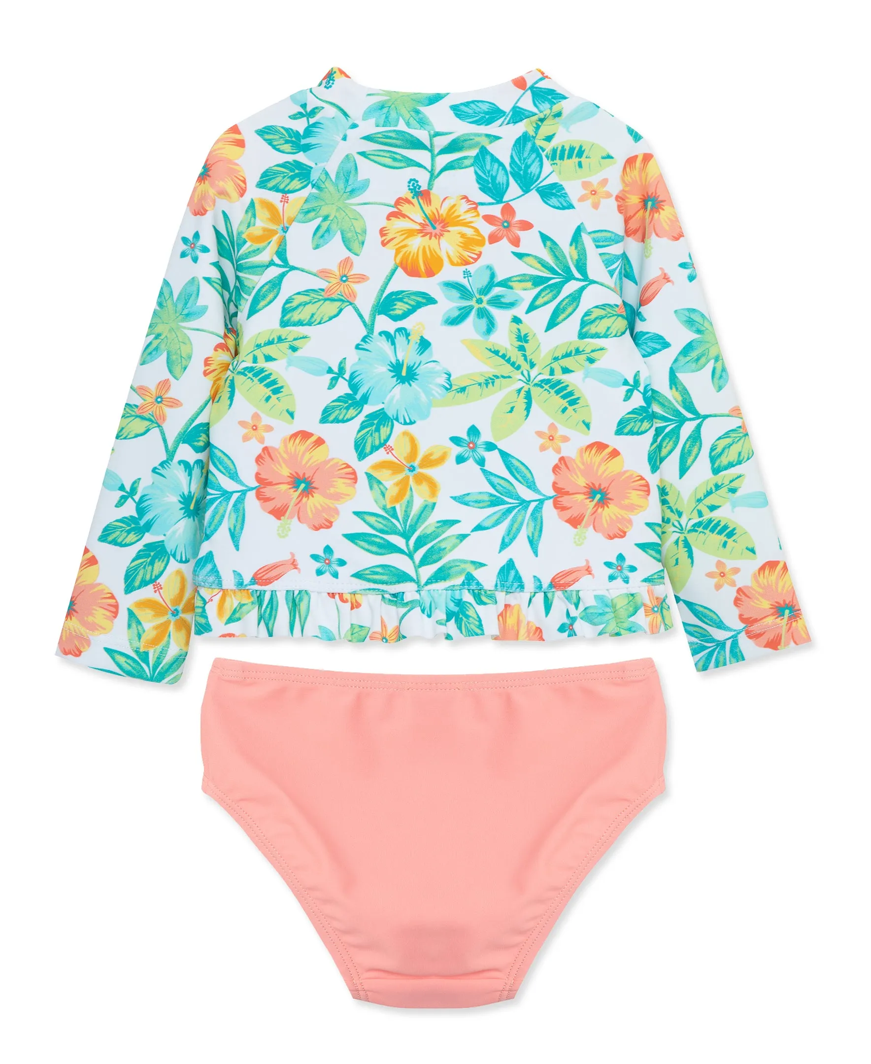 Tropical Two-Piece Infant Long Sleeve Rashguard (6M-24M)