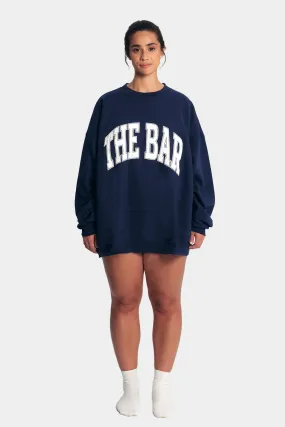 VARSITY SWEATSHIRT NAVY/WHITE