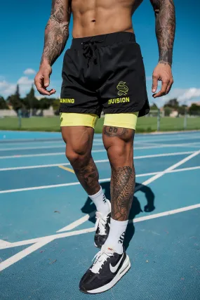 Venom 365 Shorts - Black/Yellow