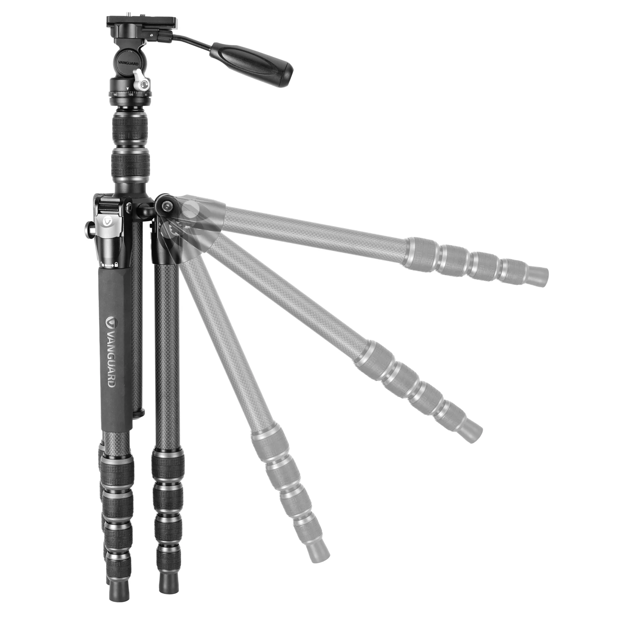 VEO 3T 265HCP Carbon Camera and Video Travel Tripod w/ Extended Height