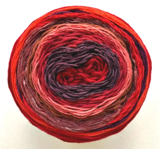 Vermillion shawl