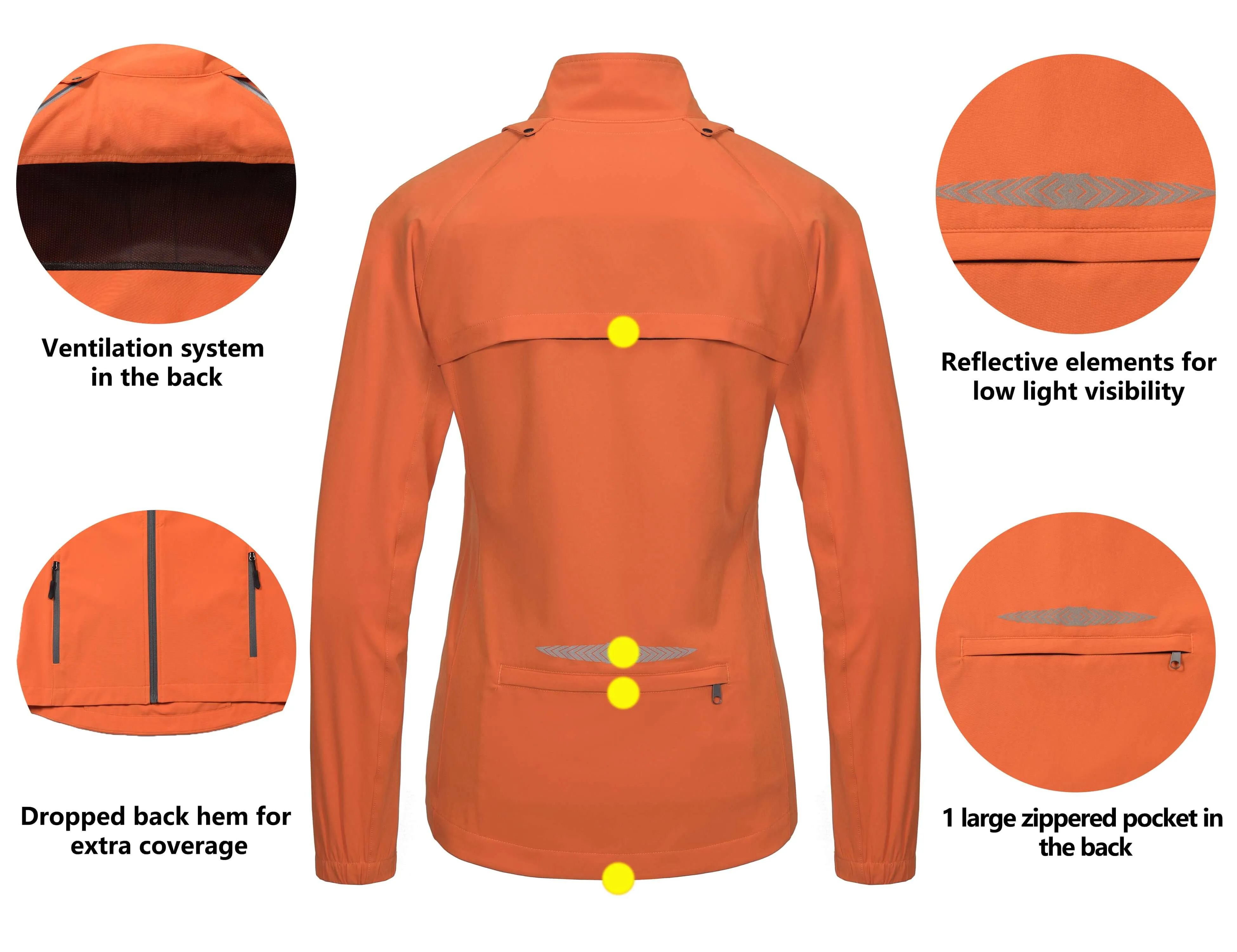 Women's Quick-Dry Convertible UPF 50  Cycling Jacket