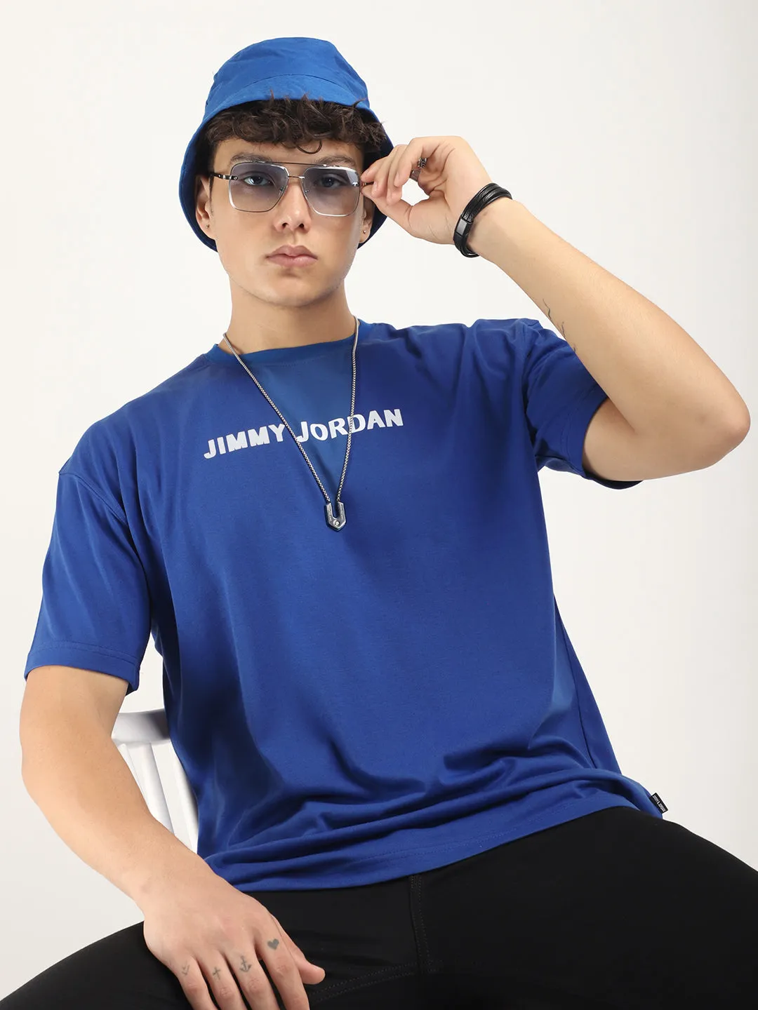 Wonder Oversized Royal Blue T-Shirt